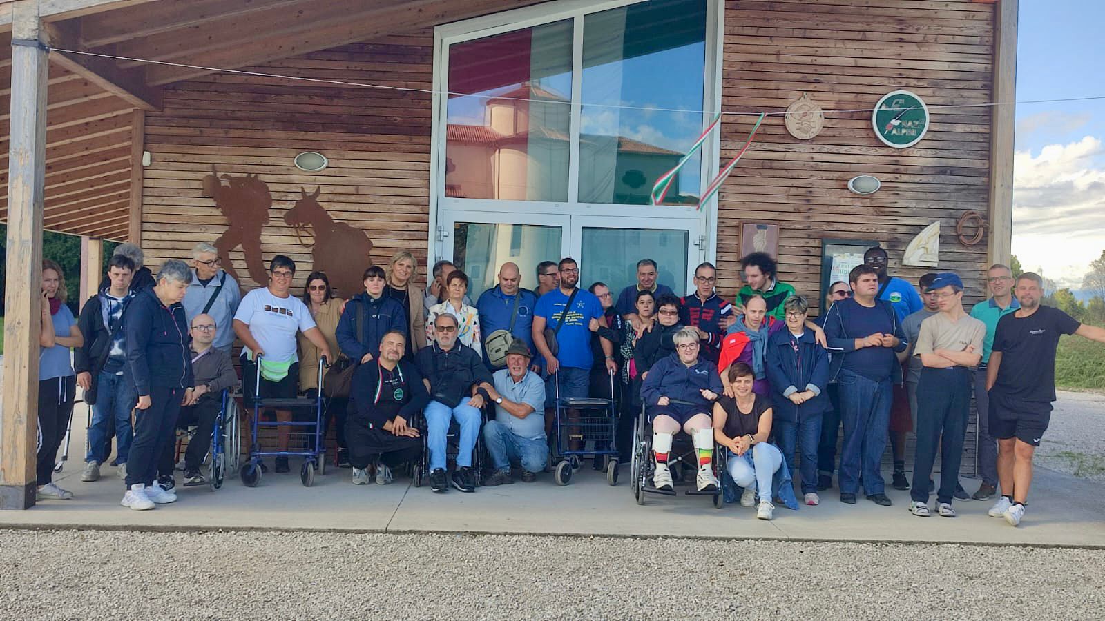 Centro Diurno Il Giglio alla baita degli Alpini di Villa del Conte